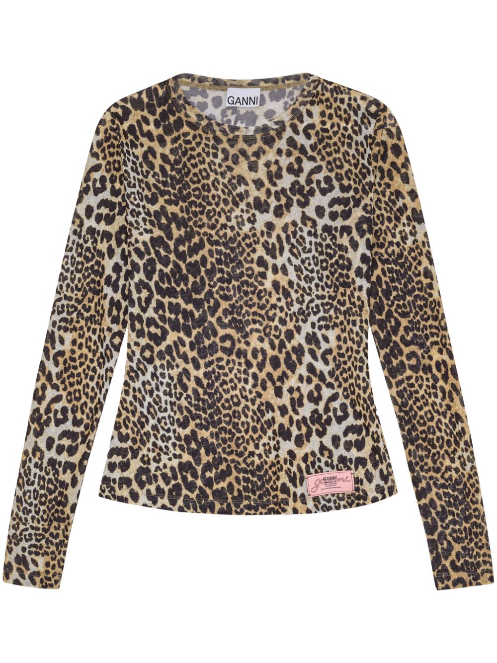 Ganni Leopard print t-shirt