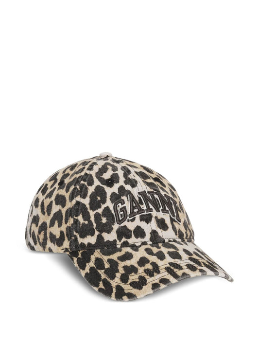 Ganni Leopard Cap