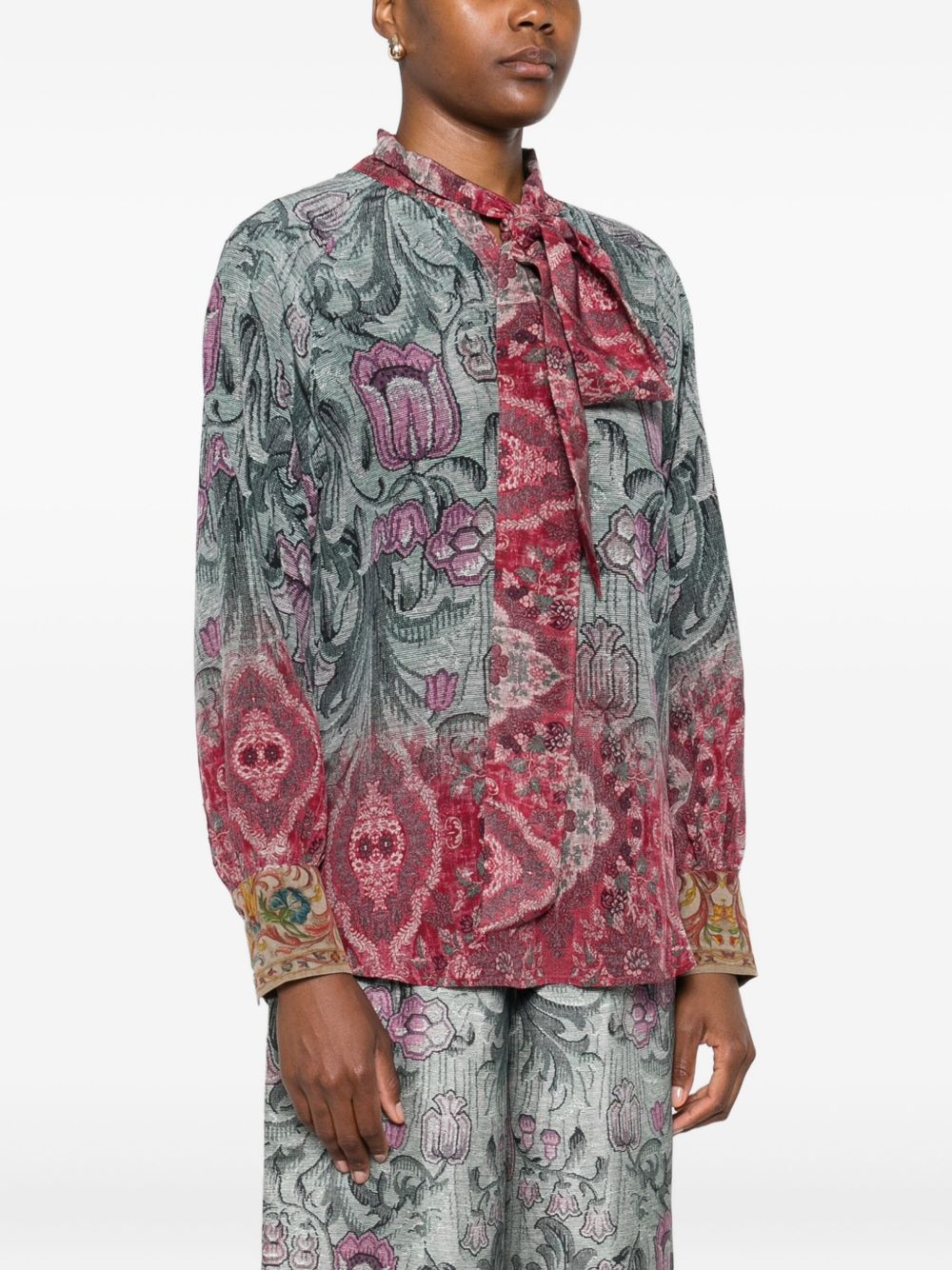 Pierre Louis Mascia Printed silk shirt