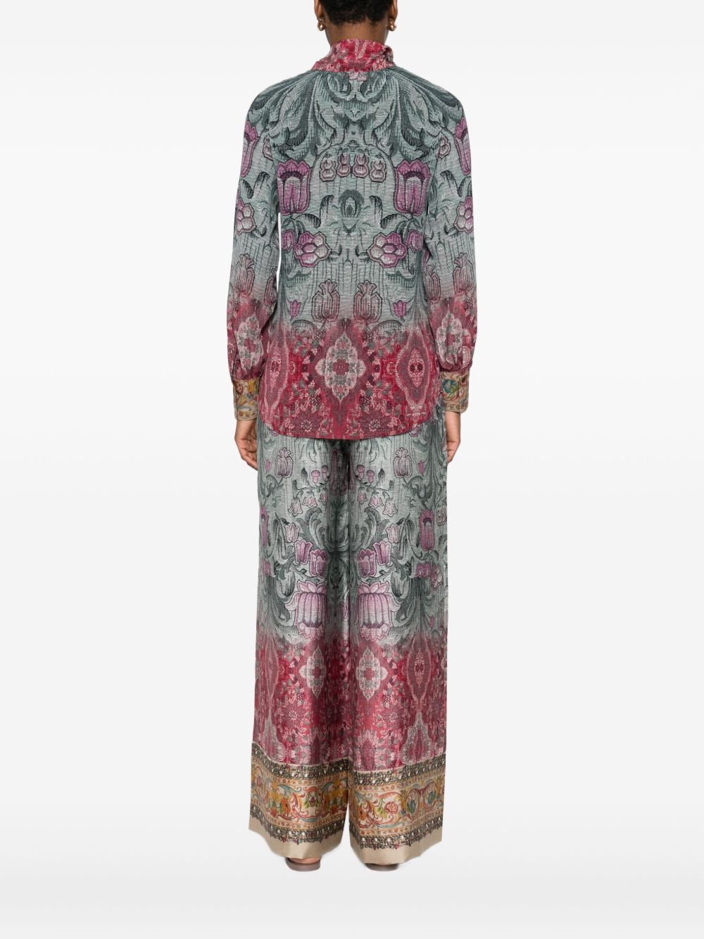 Pierre Louis Mascia Printed silk shirt