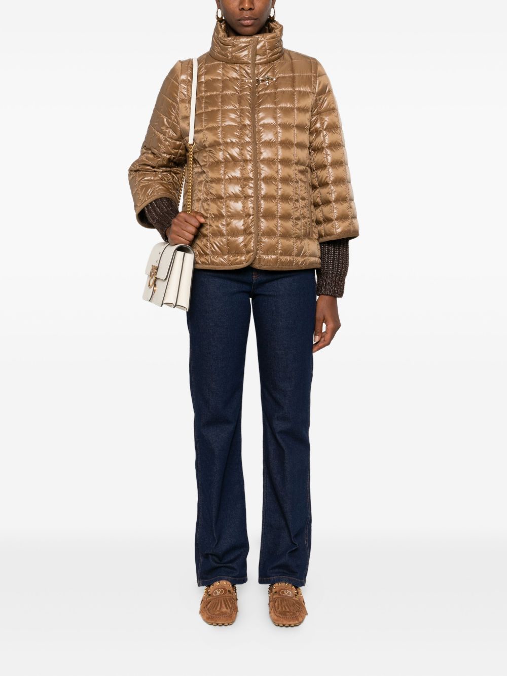 Fay Nylon quilted cape