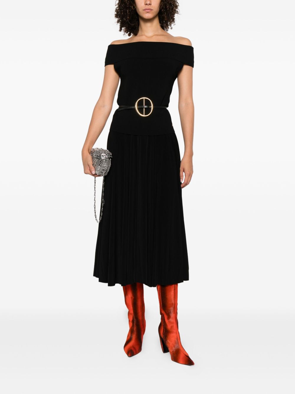 Norma Kamali Pleated midi skirt