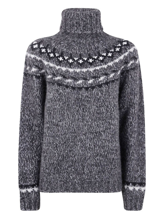 Parosh Wool turtle-neck jumper
