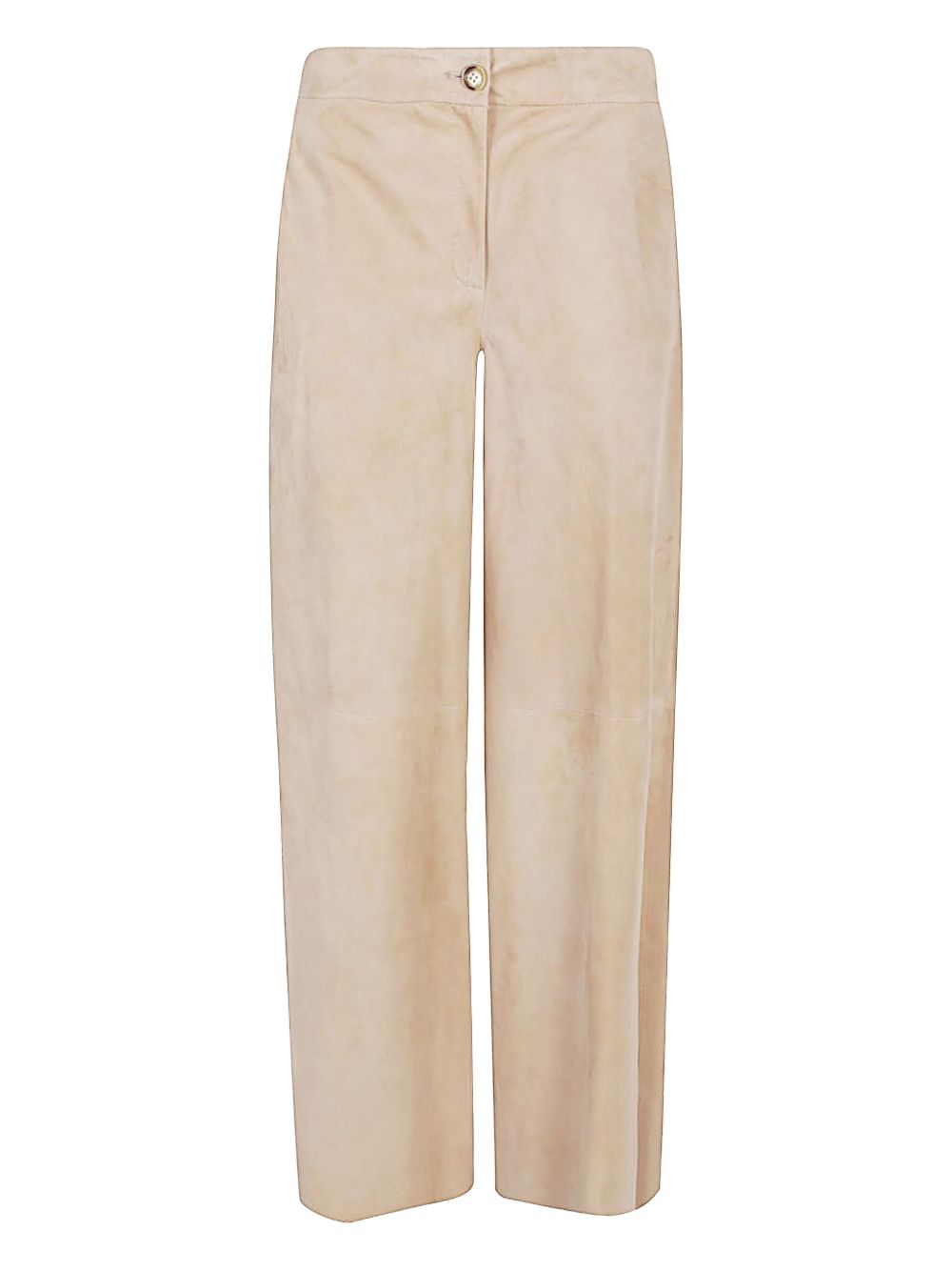 Via Masini 80 Suede leather trousers