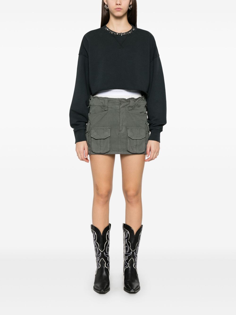 Golden Goose Cotton cropped sweatshirt