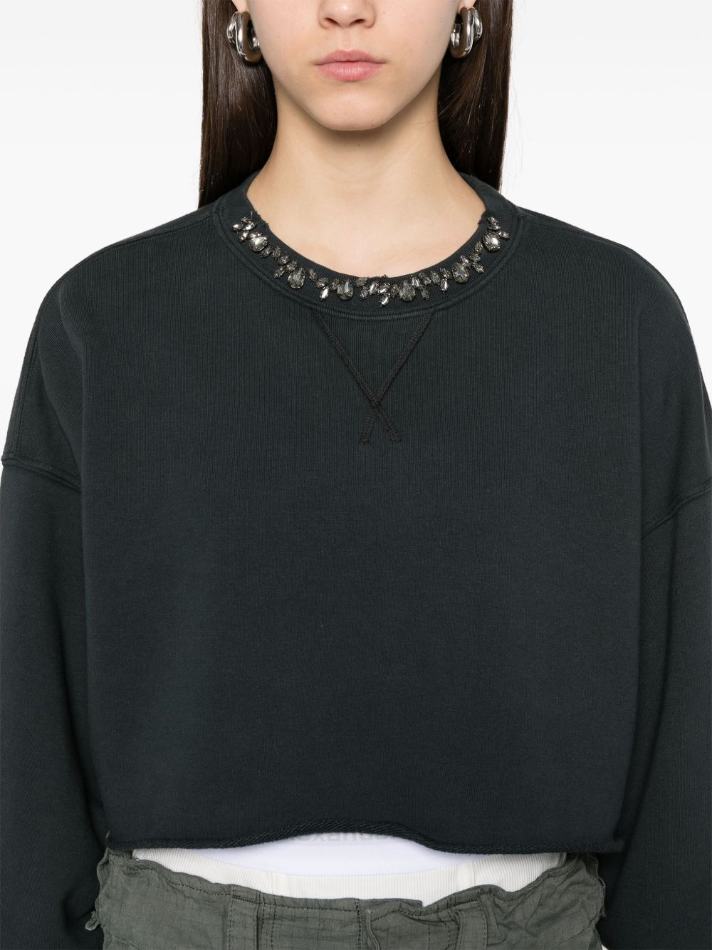 Golden Goose Cotton cropped sweatshirt