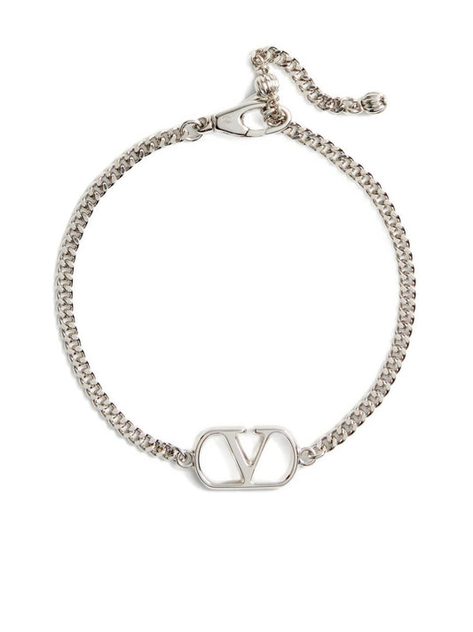Valentino Garavani-Valentino Garavani Vlogo Signature Metal Bracelet