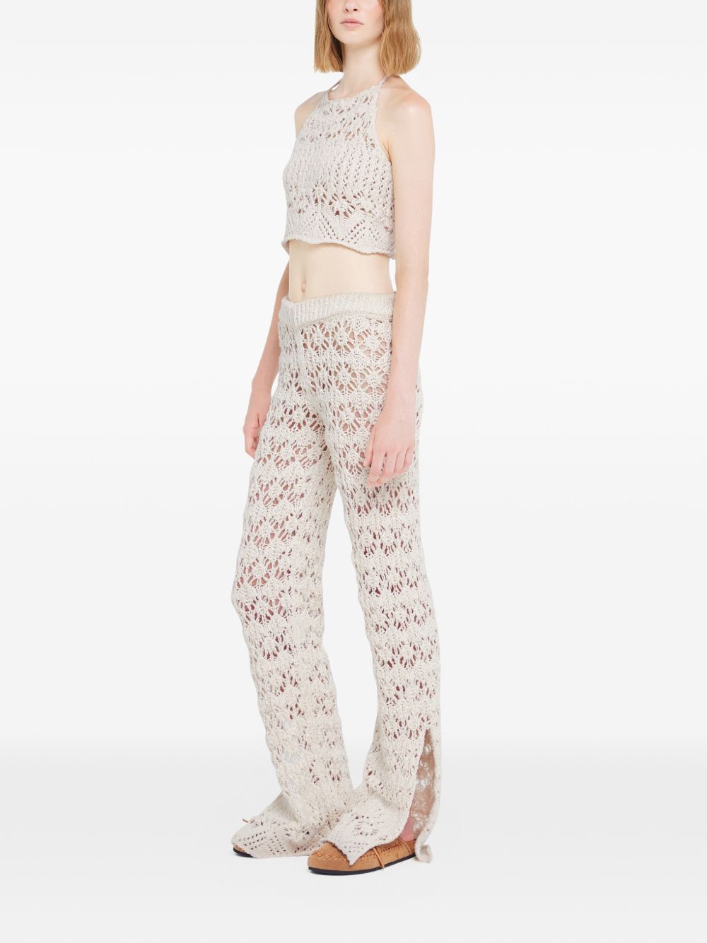 Alanui Lagoon Romance cotton trousers