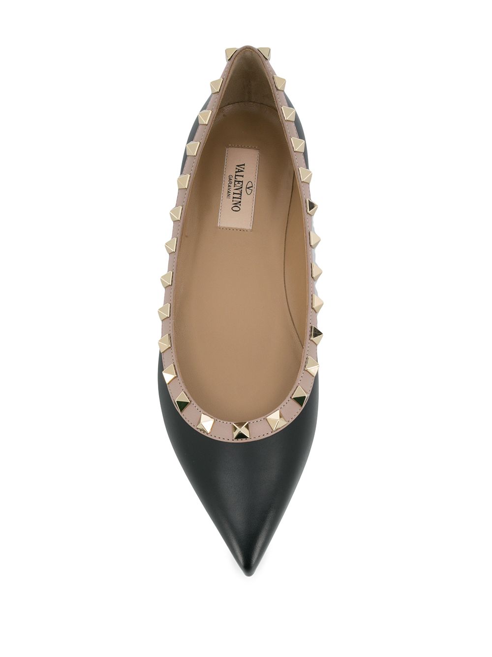Valentino Garavani Patent Rockstud Ballet Flat