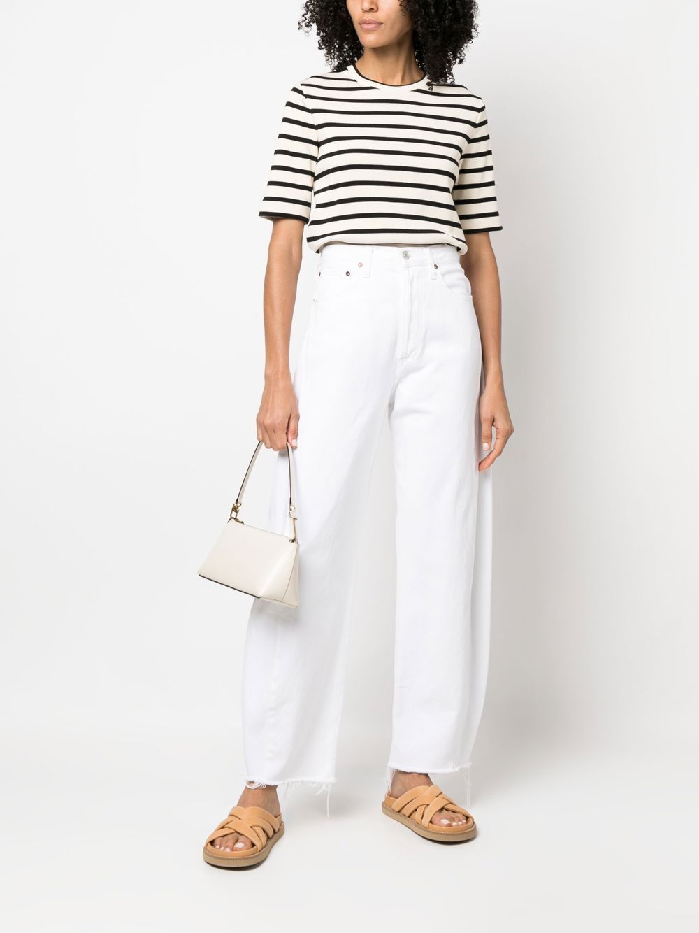 Jil Sander Plus Striped cotton t-shirt