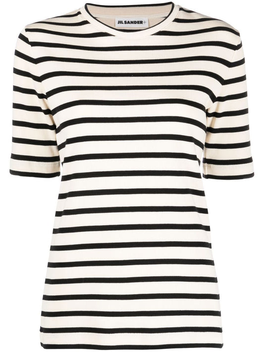 Jil Sander Plus Striped cotton t-shirt