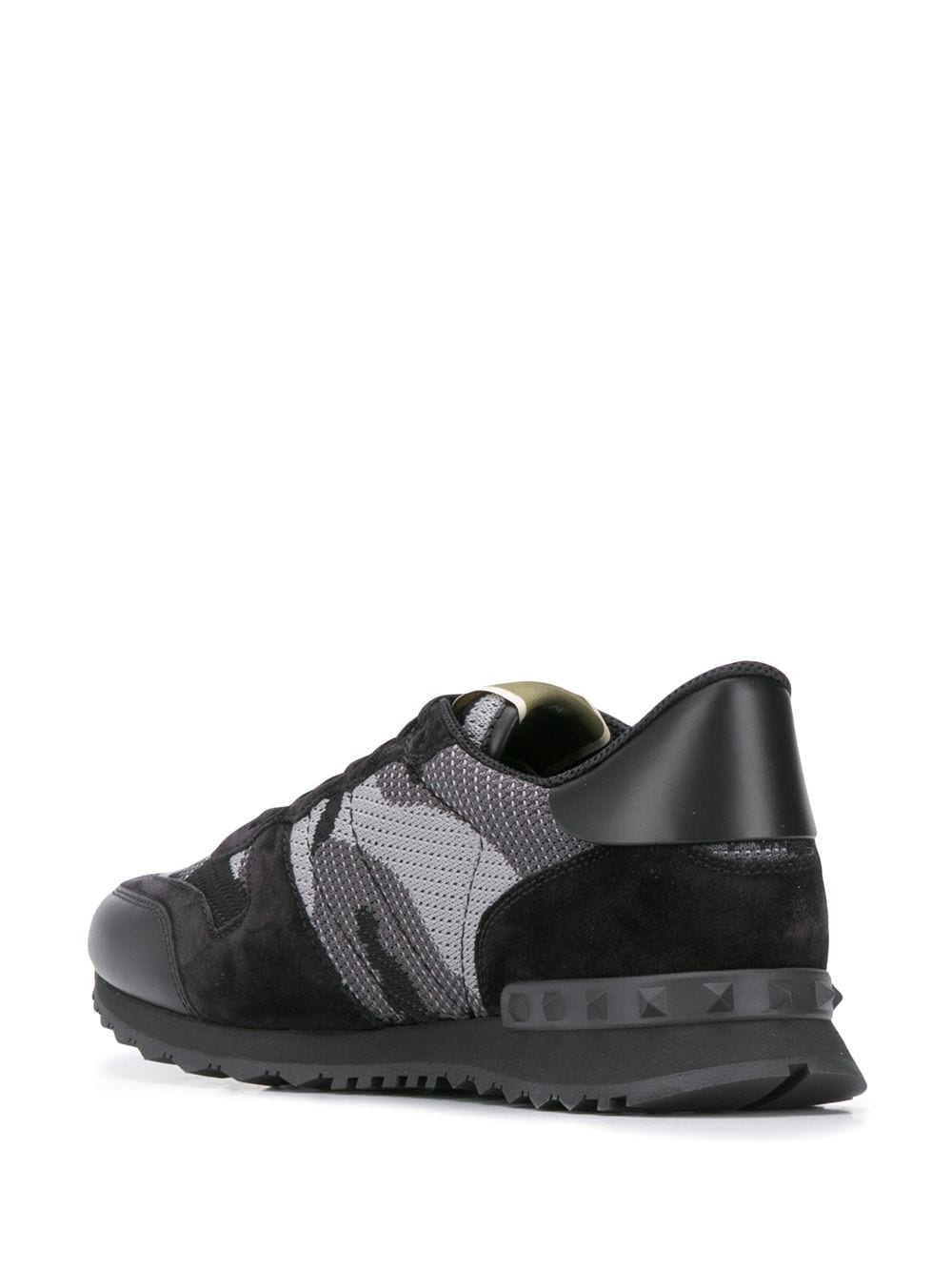 Valentino Garavani Rockrunner Camouflage Sneaker In Fabric-Mesh