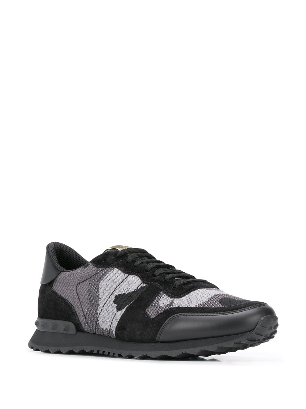 Valentino Garavani Rockrunner Camouflage Sneaker In Fabric-Mesh