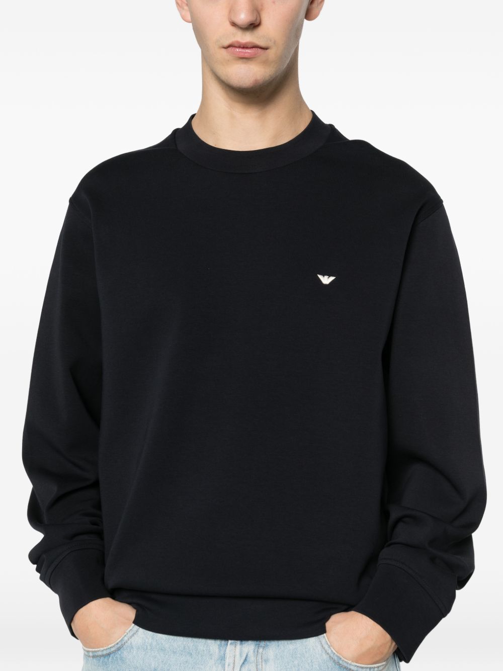 Emporio Armani Cotton crewneck sweatshirt