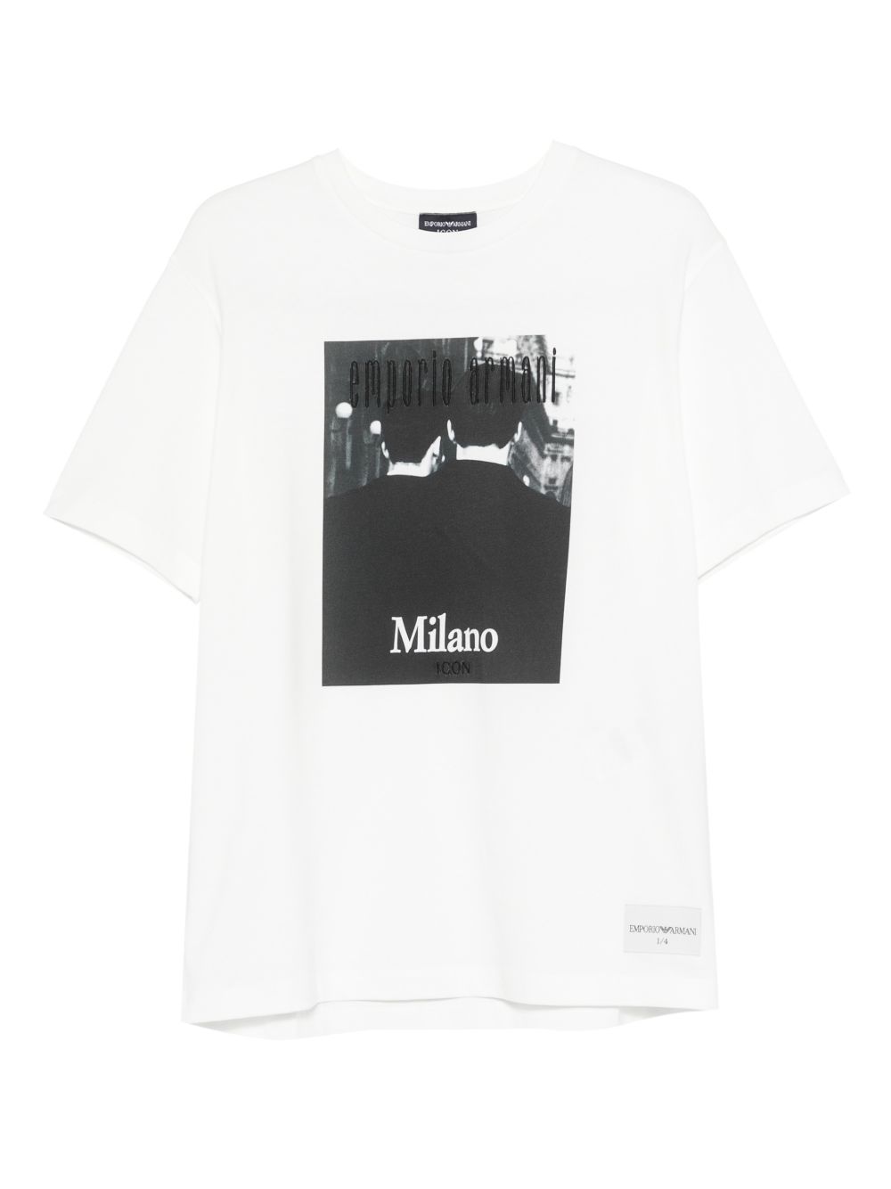Emporio Armani Printed cotton t-shirt