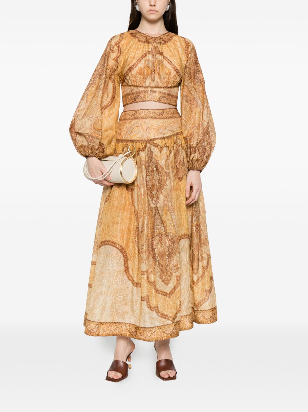 Zimmermann Wanderlust cotton and silk top