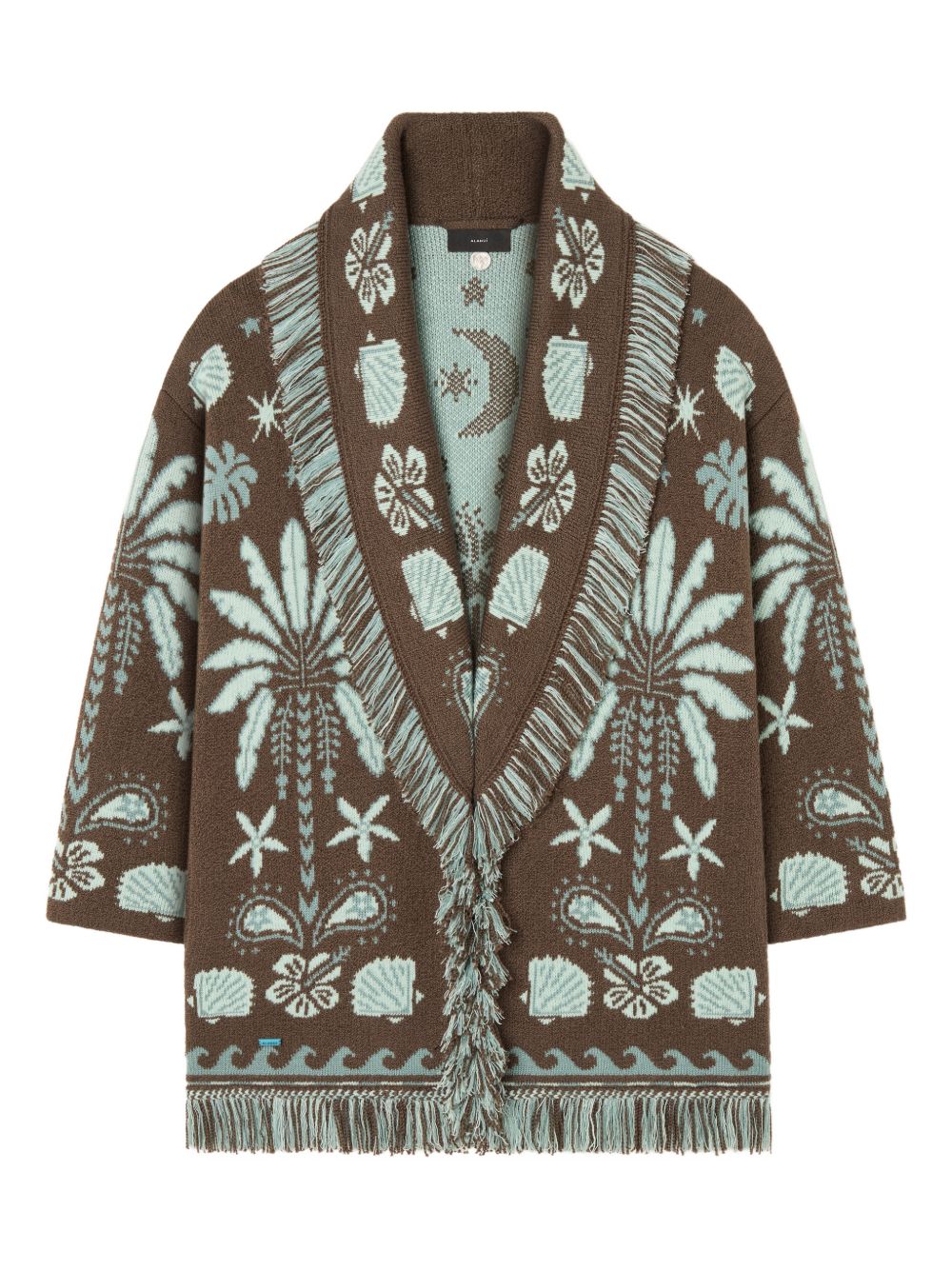 Alanui Echoes Of The Island wool and cotton cardigan