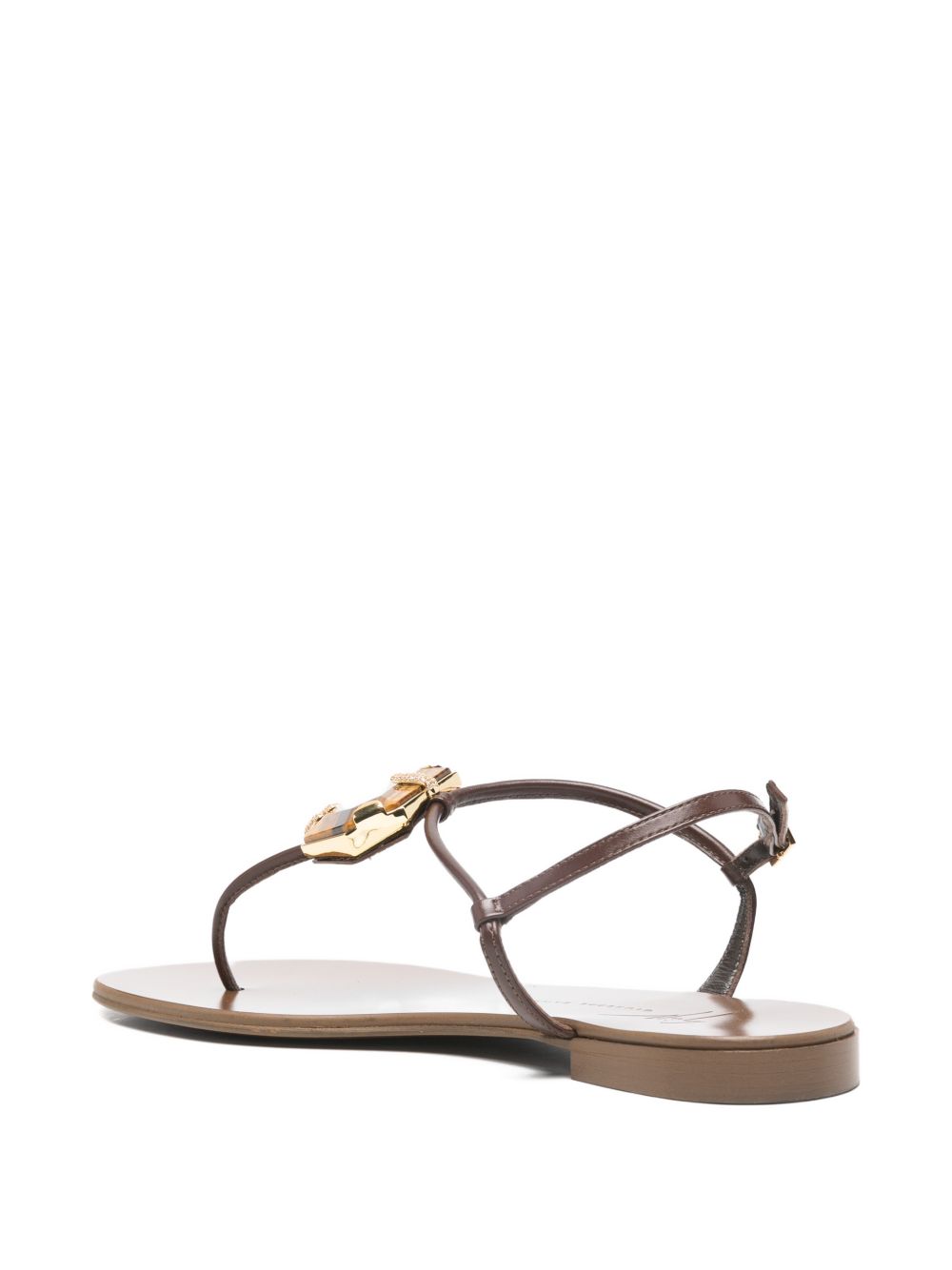 Giuseppe Zanotti Atlantide buckle-embellished thong sandals.
