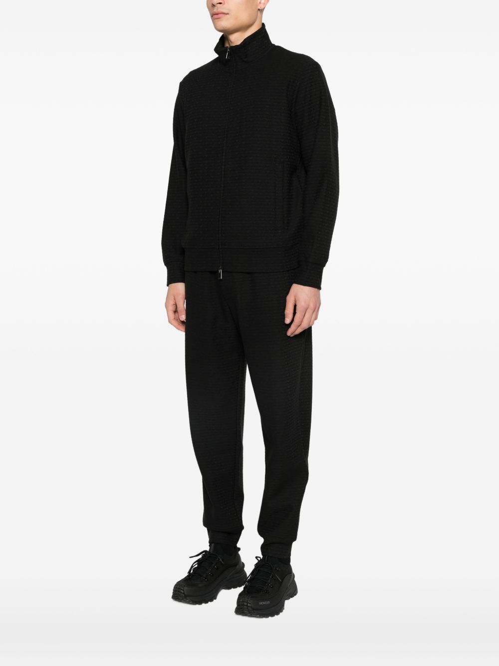 Emporio Armani Cotton blend zipped sweatshirt