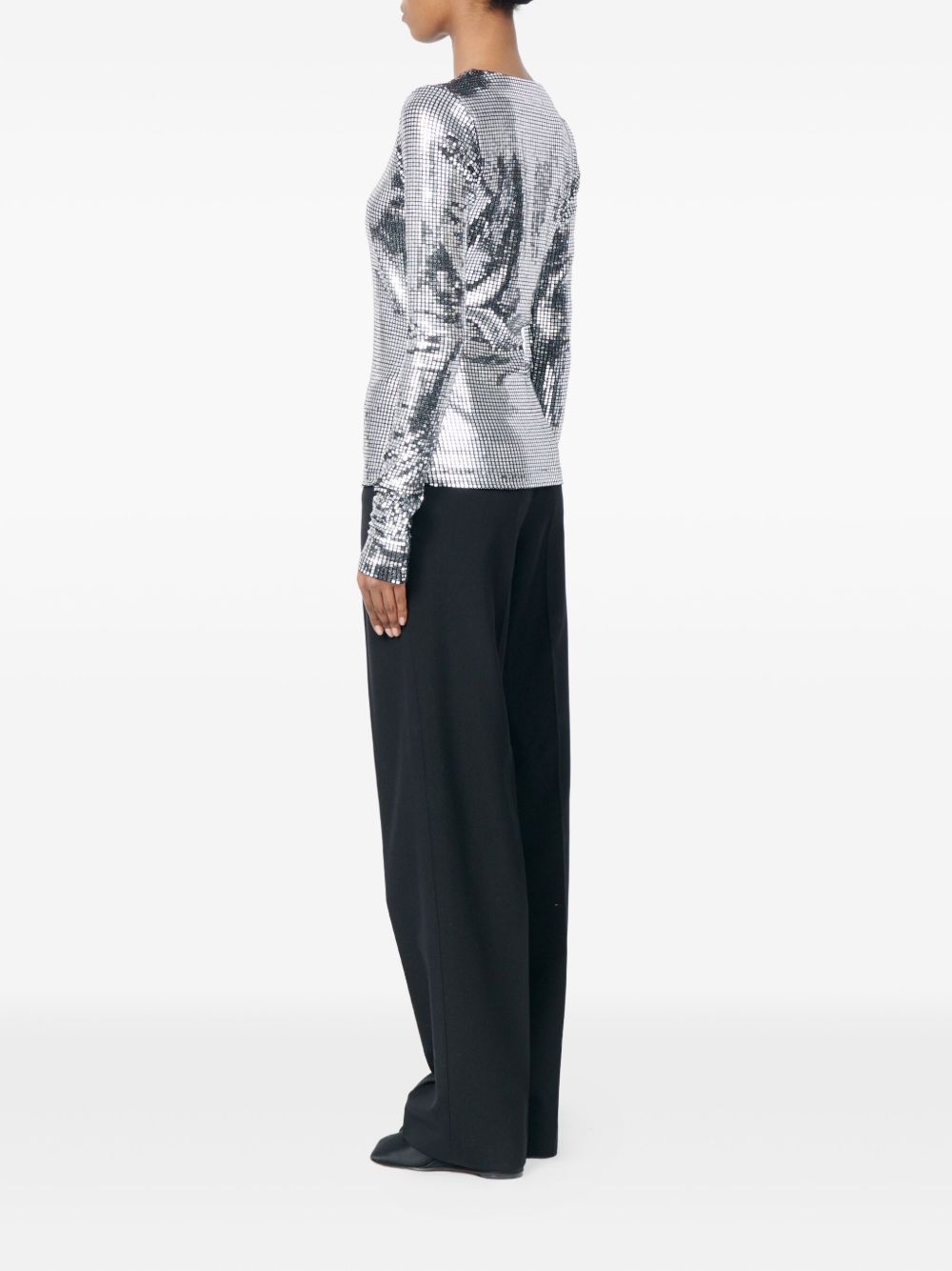 MM6 Maison Margiela Metallized top