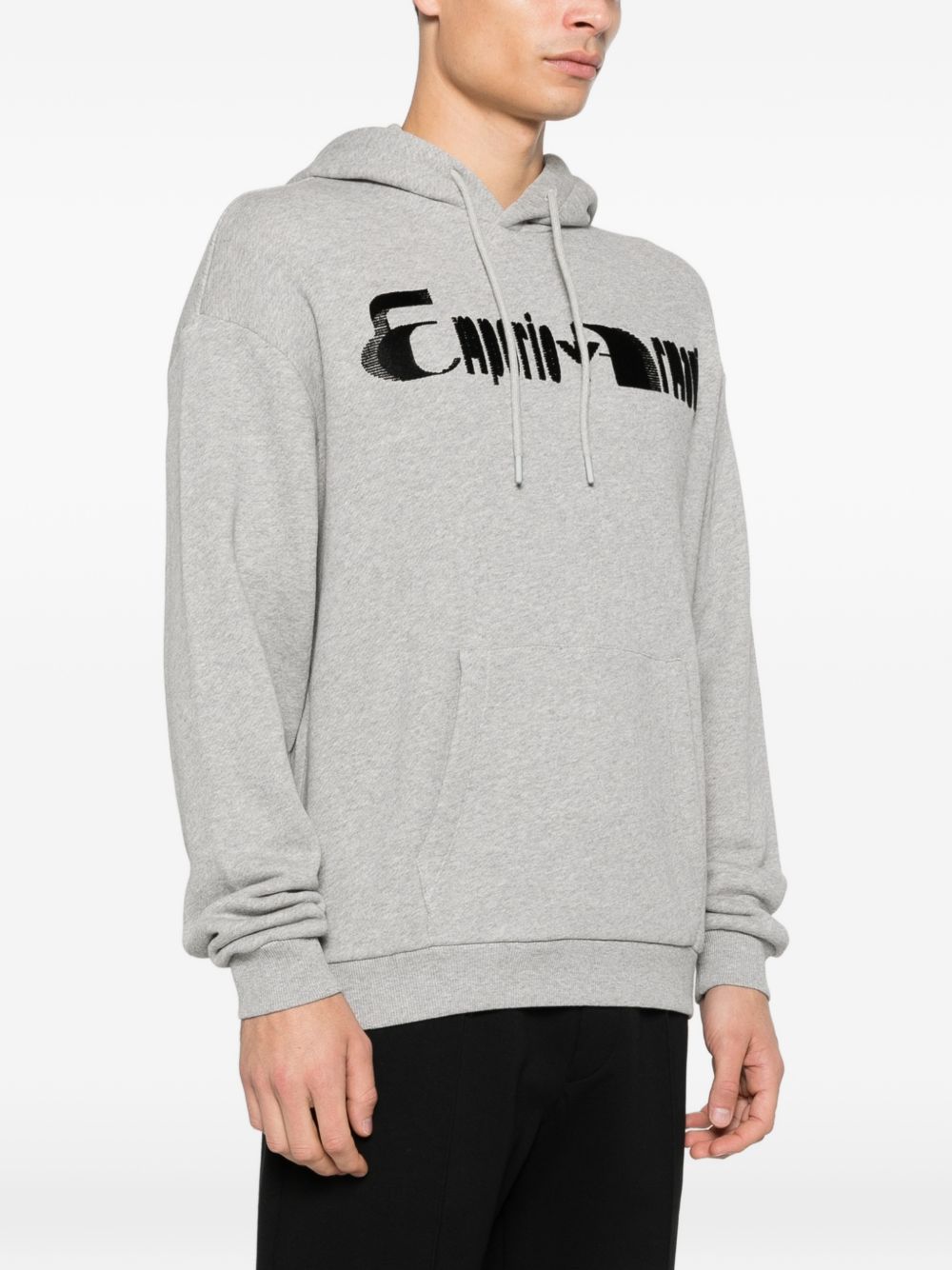 Emporio Armani Logo cotton hoodie