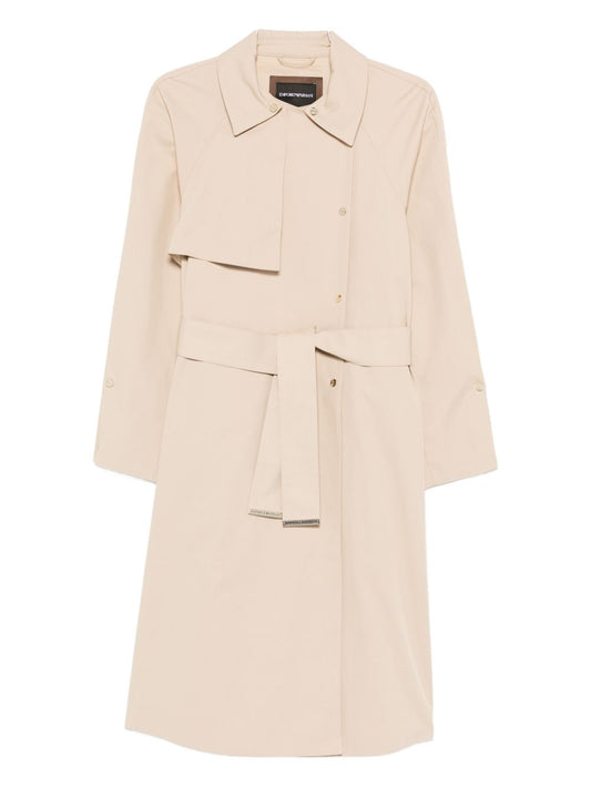 Emporio Armani Cotton blend trench coat