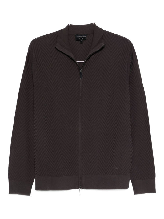 Emporio Armani Chevron cardigan