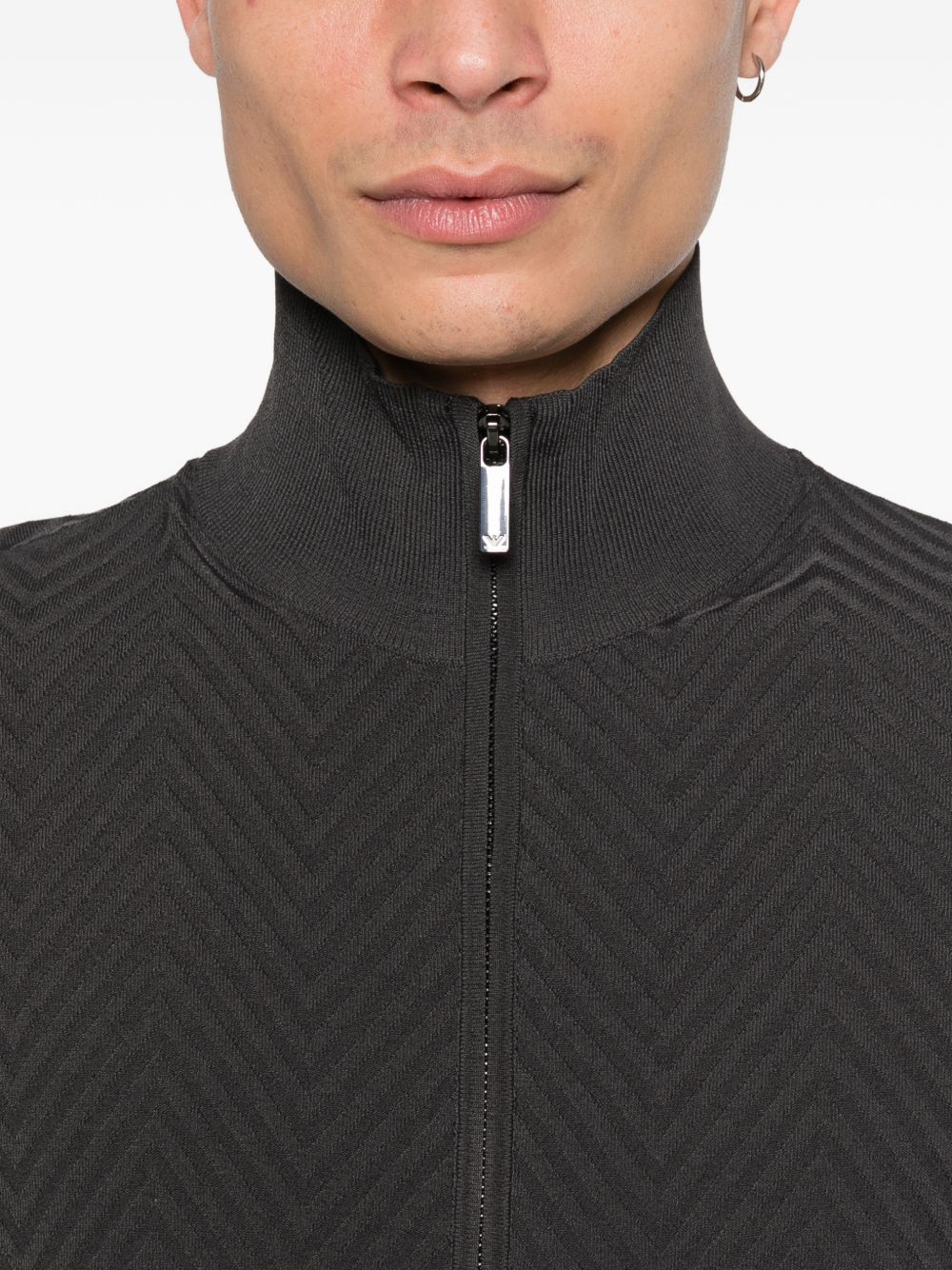 Emporio Armani Chevron cardigan