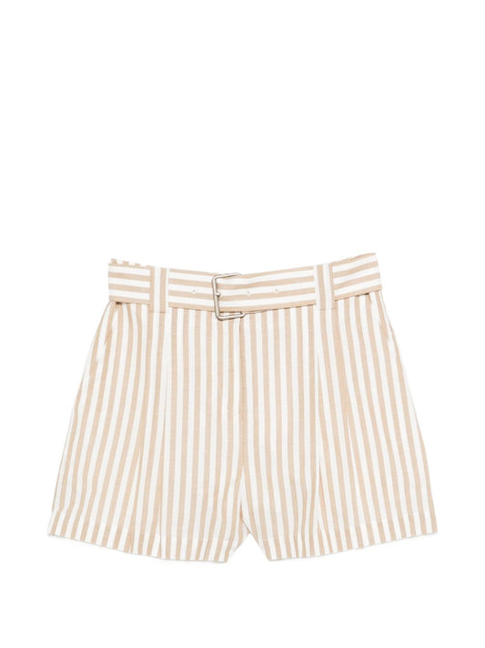 Iro Anemone striped cotton shorts