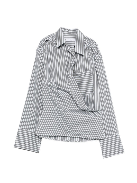 Iro Lace striped cotton shirt