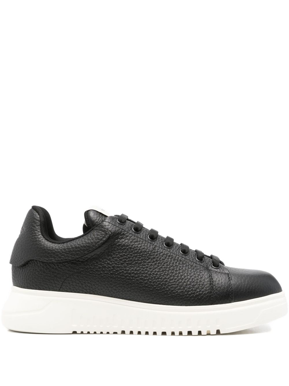 Emporio Armani Tumbled leather sneakers