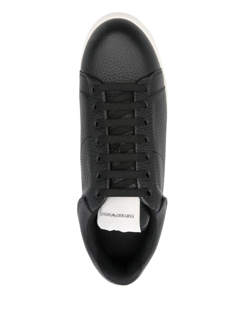 Emporio Armani Tumbled leather sneakers