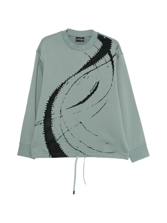 Emporio Armani Cotton crewneck sweathisrt