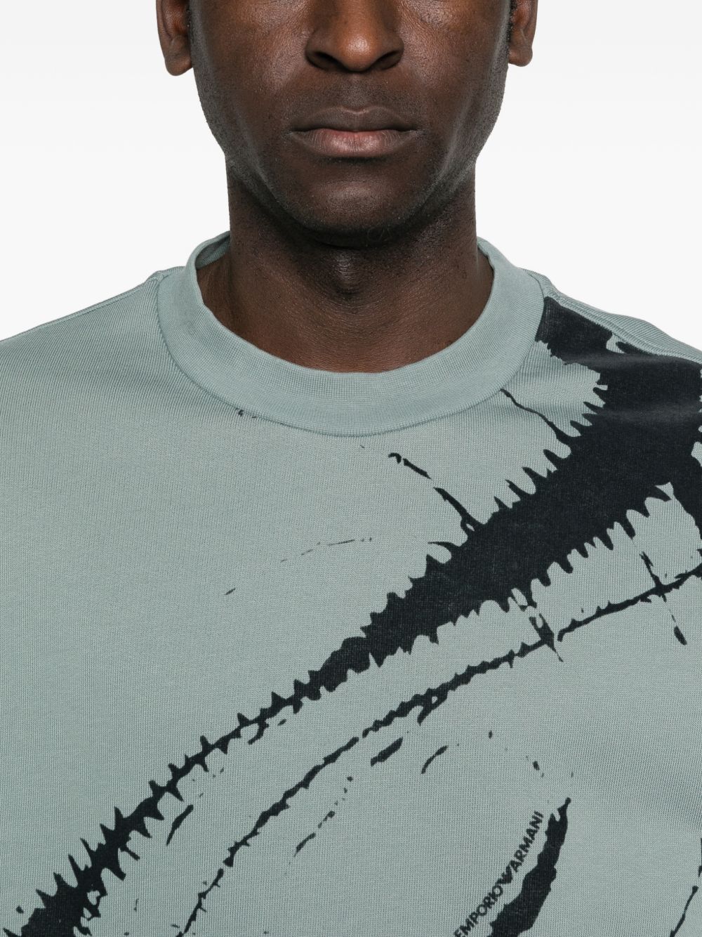 Emporio Armani Cotton crewneck sweathisrt