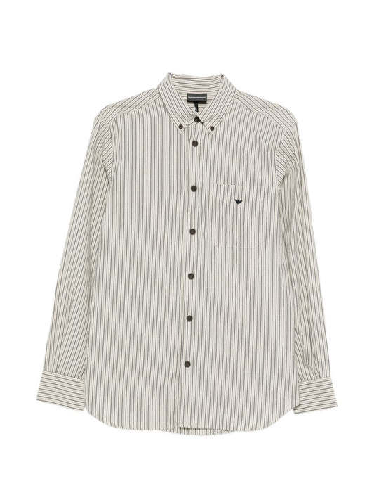 Emporio Armani Striped cotton shirt