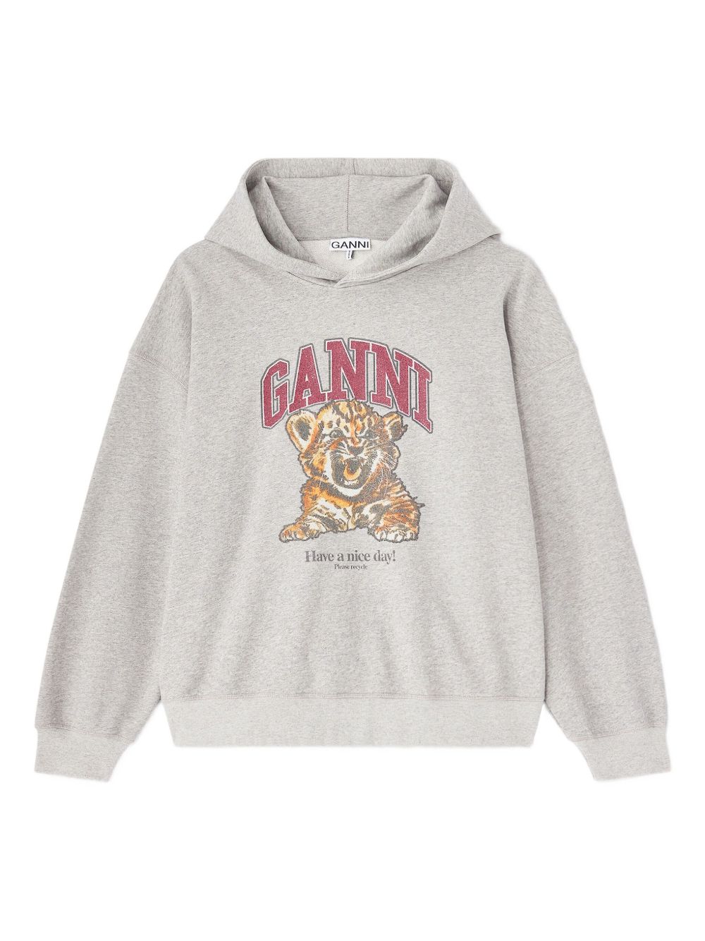 Ganni Margot Kitty organic cotton hoodie