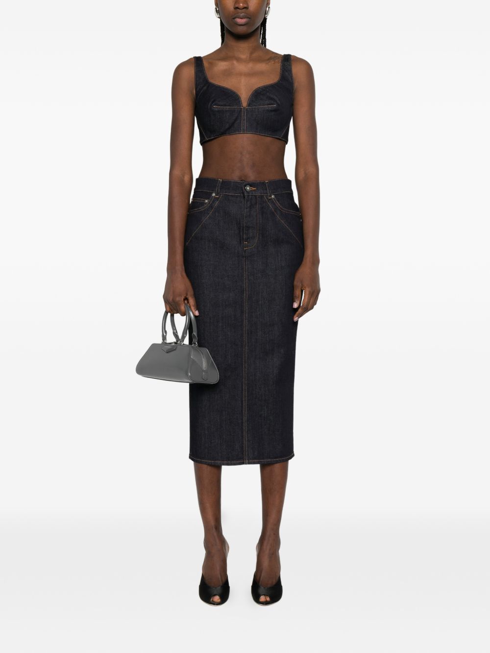 Givenchy Denim cotton bra top