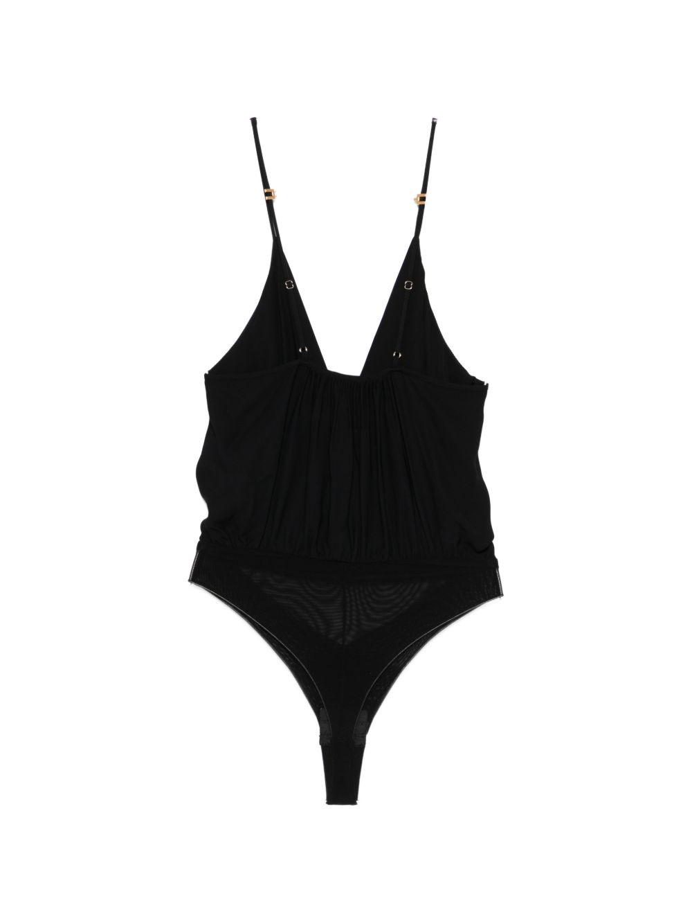 Elisabetta Franchi V-neck adjustable shoulder straps brief cut Bodysuit