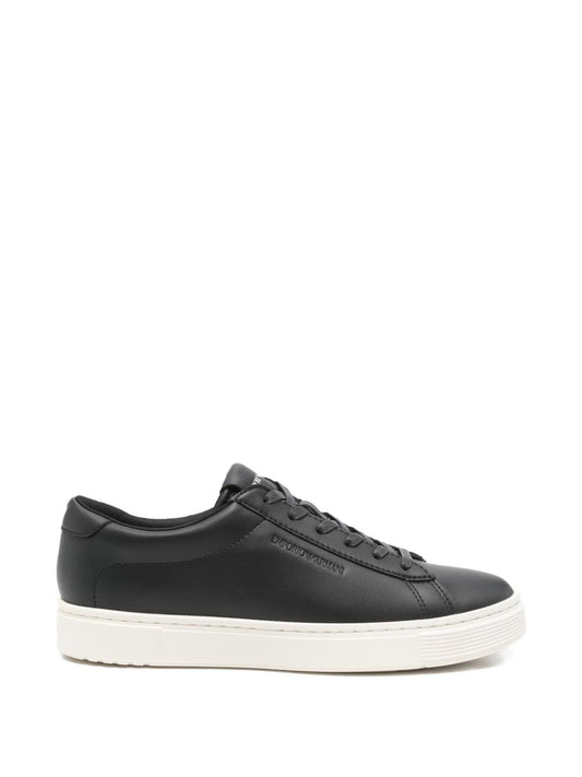 Emporio Armani leather lace-up sneakers