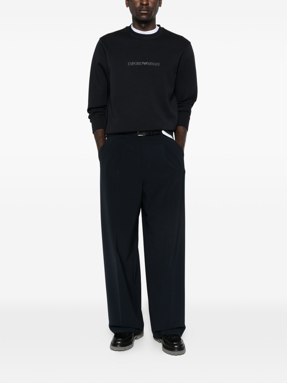 Emporio Armani Logo cotton sweatshirt