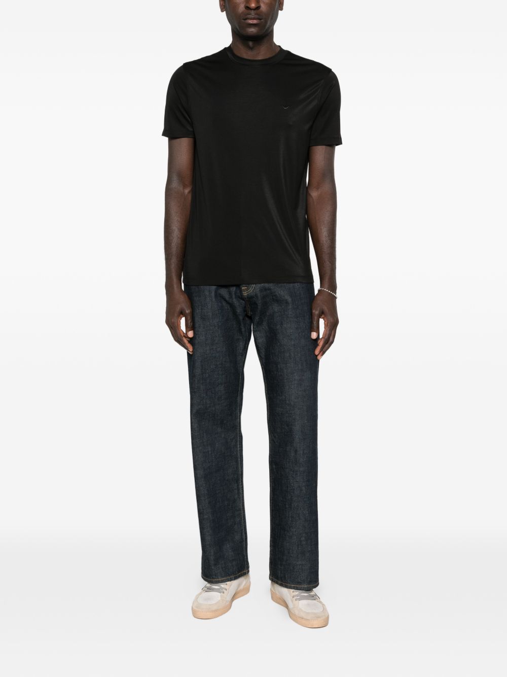 Emporio Armani Modal and silk blend t-shirt