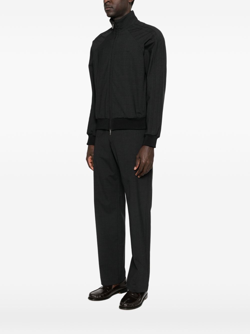 Emporio Armani Wool blend bomber jacket