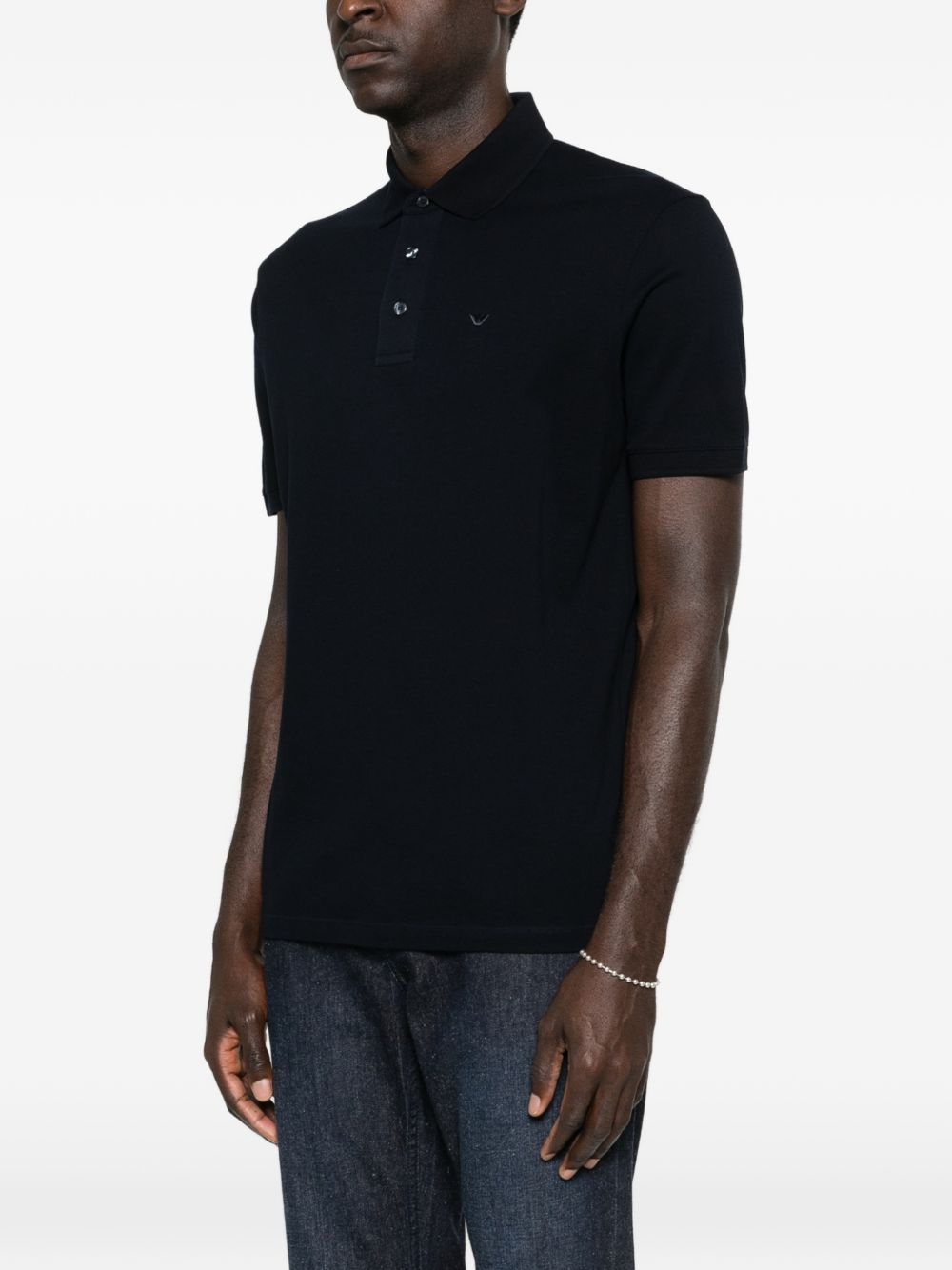 Emporio Armani Logo cotton polo shirt