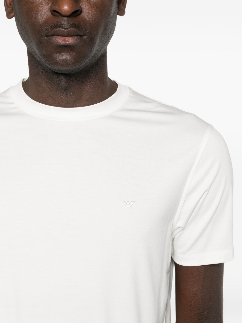 Emporio Armani Modal and silk blend t-shirt