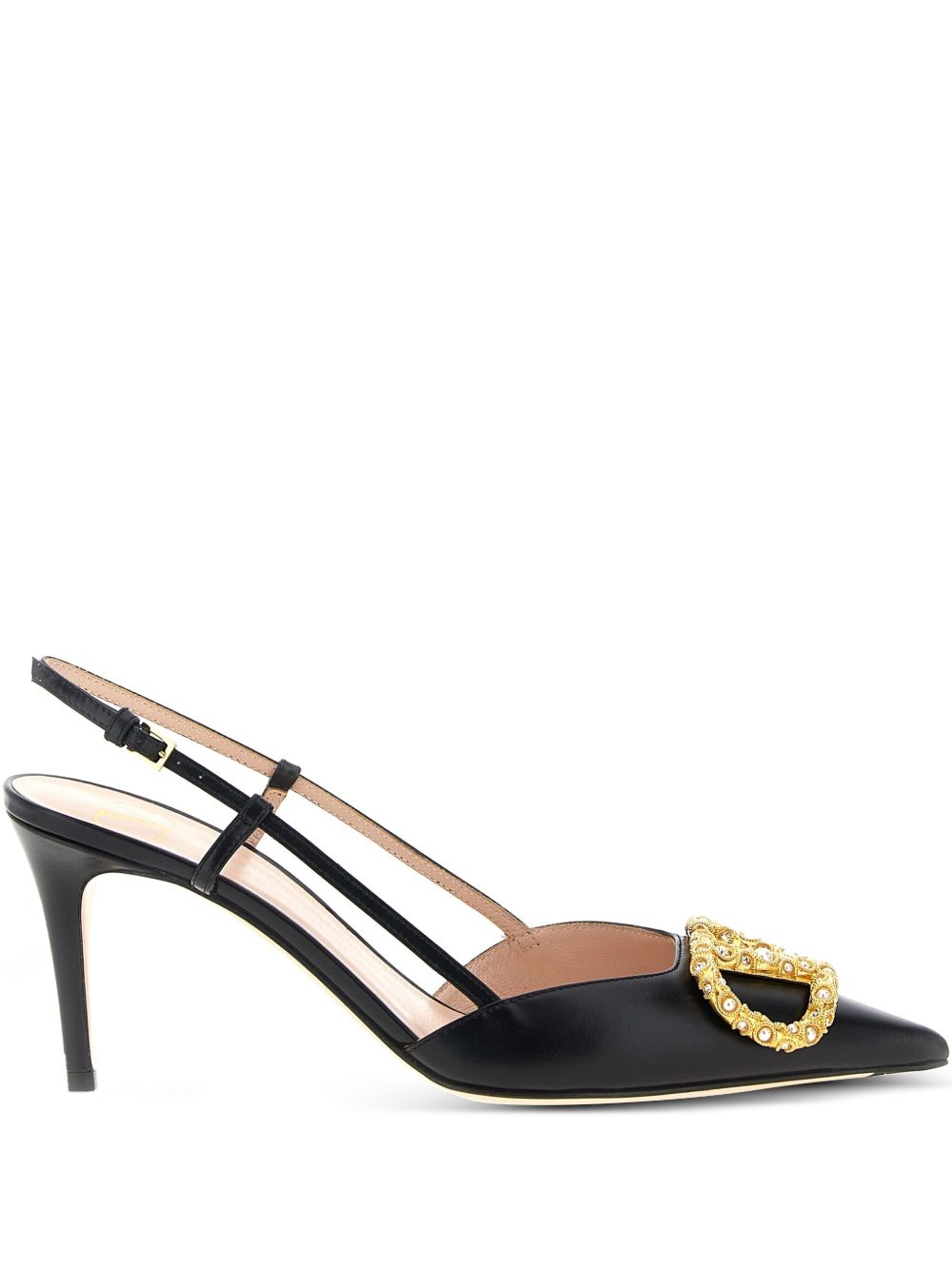 Valentino Garavani Vlogo Signature Slingback Décolleté In 80mm