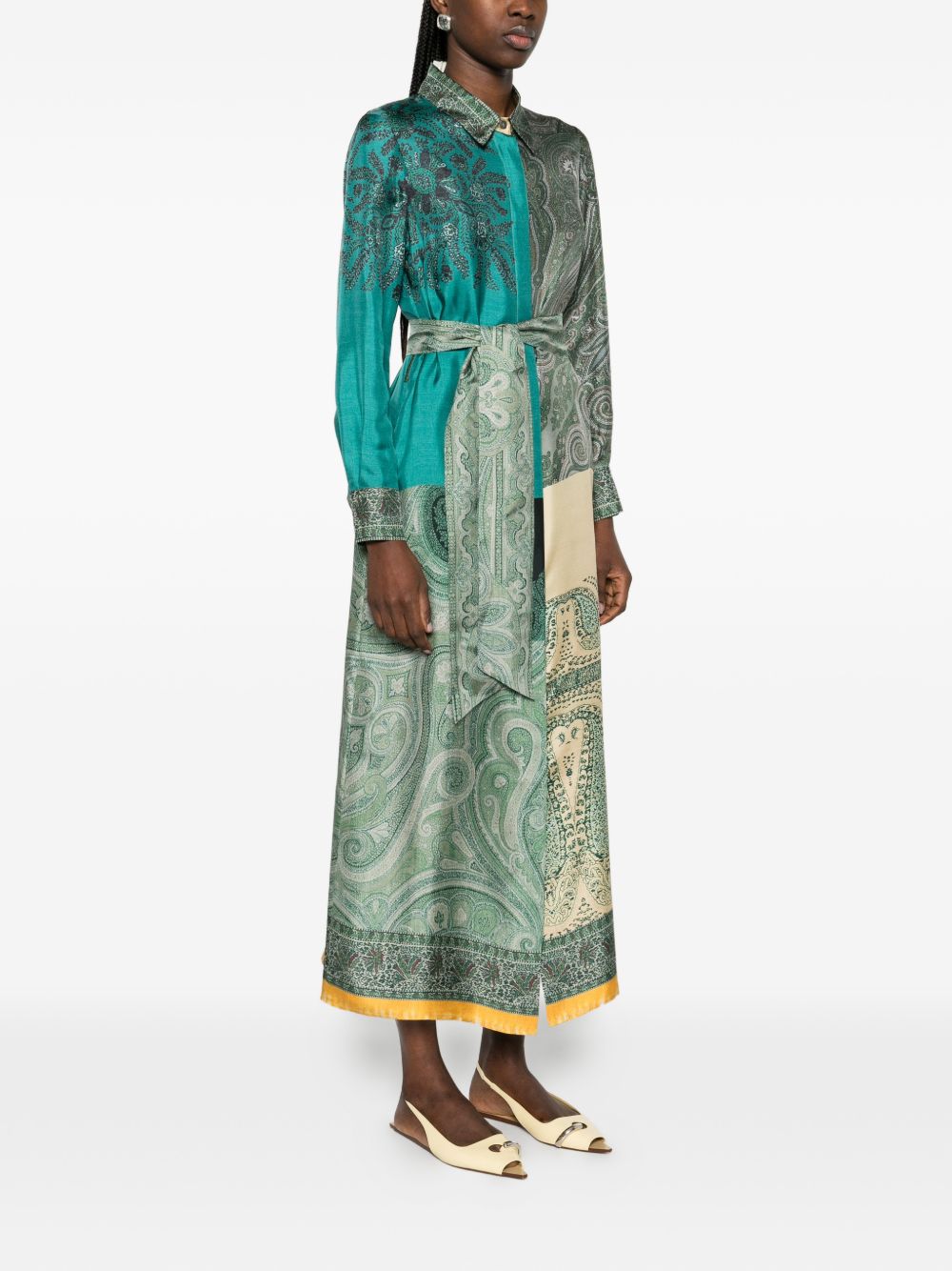 Pierre Louis Mascia Printed silk dress