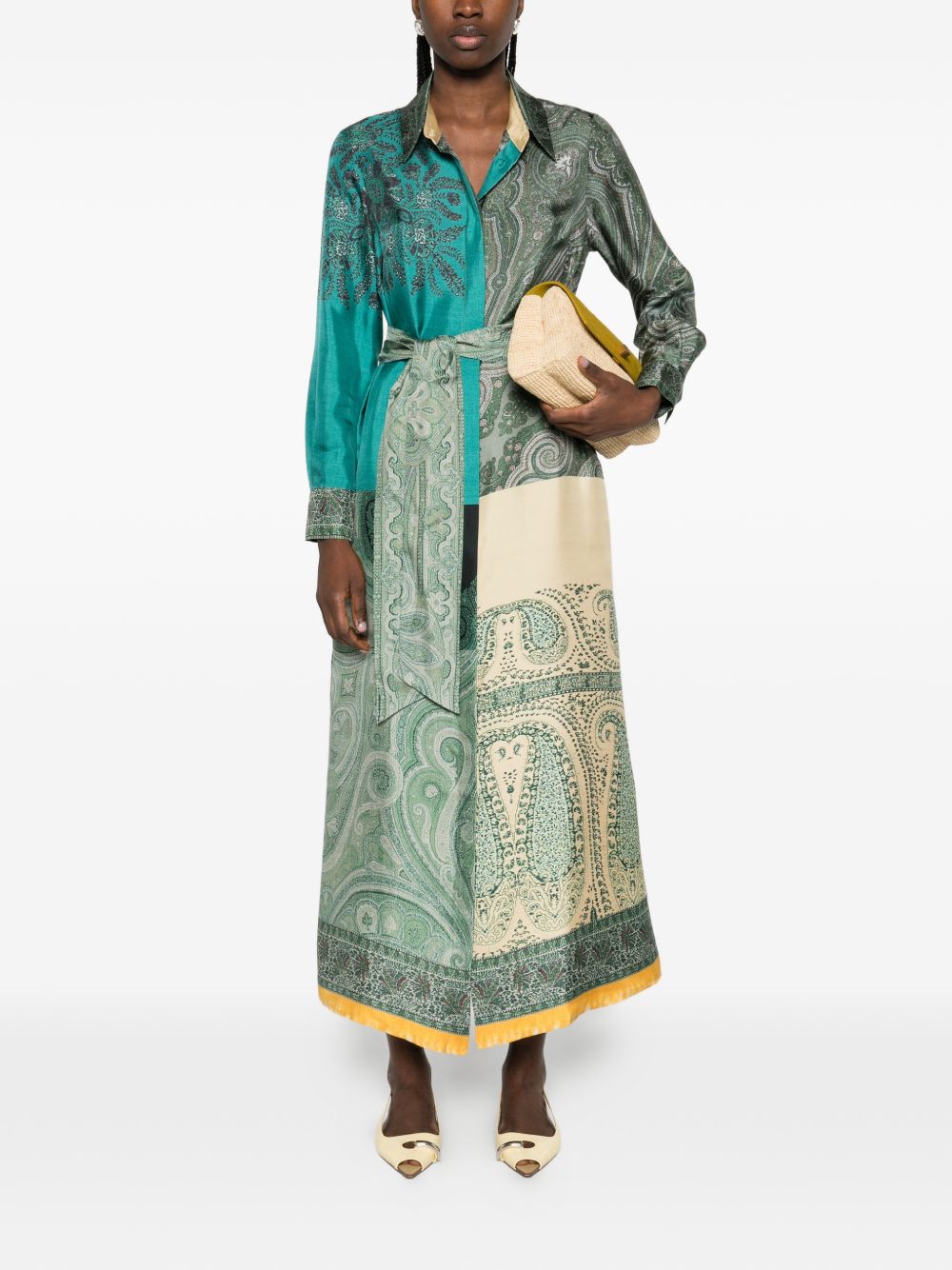 Pierre Louis Mascia Printed silk dress