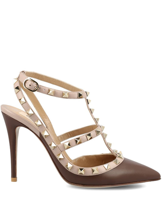 Valentino Garavani Patent Rockstud Caged Pump 100Mm
