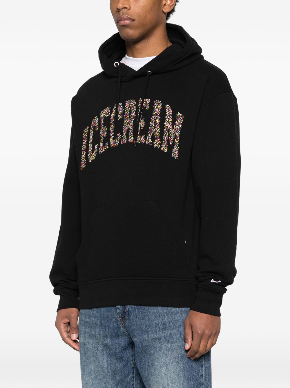 Icecream Logo cotton hoodie