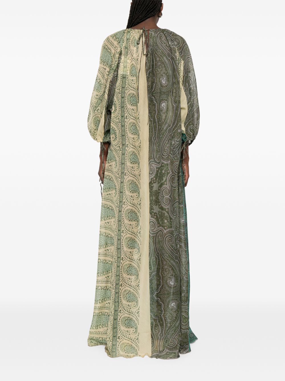 Pierre Louis Mascia Silk and cotton blend long dress